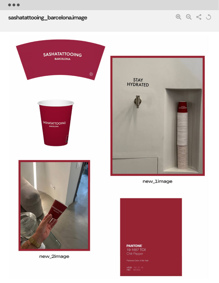 Barcelona tattoo studio merchandise project
