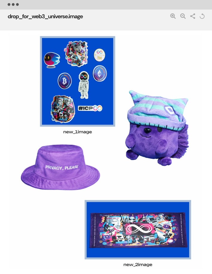 Web3 event merchandise project